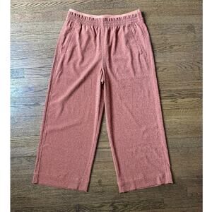 Athleta Echo Wide Leg Crop Pants Sunbaked Clay Size 12